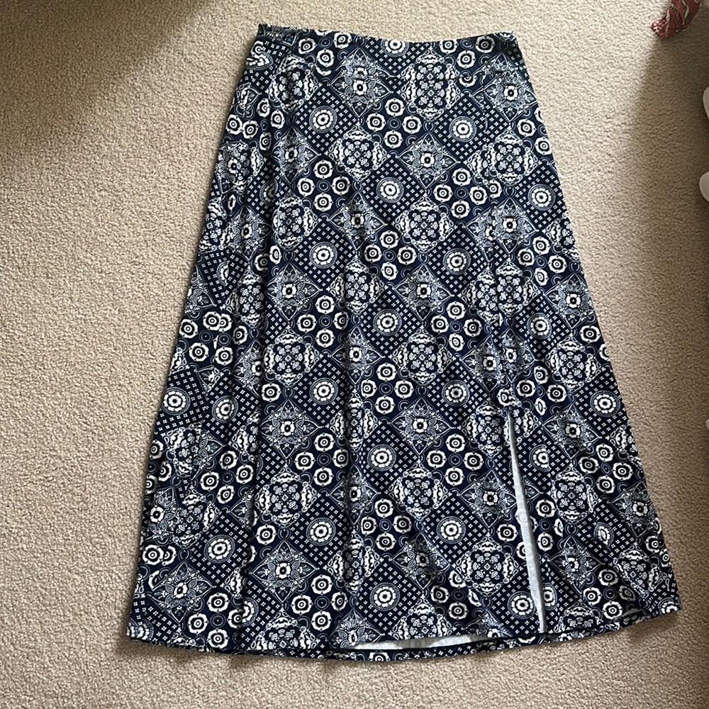 Talbots maxi bandanna print skirt